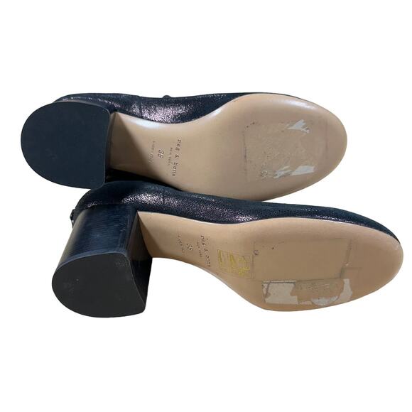 Rag & Bone NWOB Drea Ankle Boot Copper Metallic Leather Size 35 (US 5) Back Zip - Picture 7 of 8